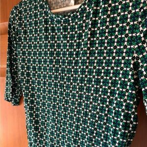 H&M Multicolor Geometric Print Blouse